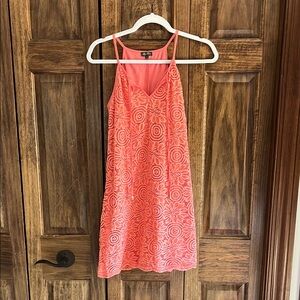 Lily Rose Vibrant Pink Floral Lace Dress